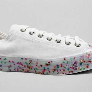 Converse Chuck Taylor All Star Lift Ox Confetti Platform White Unisex M9 W11